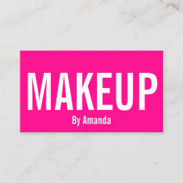 Minimalistische Visitenkarte des Schminkkünstlers