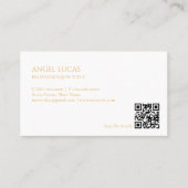 Minimalistische Visitenkarte | Design mit QR-Code (Vorderseite)