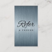 Minimalistische Visitenkarte Empfehlungskarte (Vorderseite)