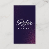 Minimalistische Visitenkarte Empfehlungskarte (Vorderseite)