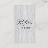 Minimalistische Visitenkarte Empfehlungskarte (Vorderseite)