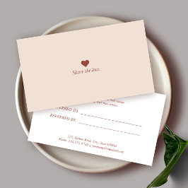 Minimalistische Visitenkarte Empfehlungskarte