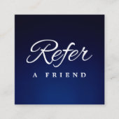 Minimalistische Visitenkarte Empfehlungskarte (Vorderseite)