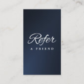 Minimalistische Visitenkarte Empfehlungskarte (Vorderseite)