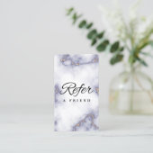 Minimalistische Visitenkarte Empfehlungskarte (Stehend Vorderseite)