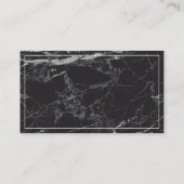 Minimalistische Visitenkarte für den schwarzen Mar (Rückseite)