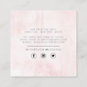 Minimalistische Visitenkarte für den Wasserfarbpla (Rückseite)