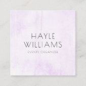 Minimalistische Visitenkarte für den Wasserfarbpla (Vorderseite)