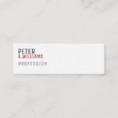 Minimalistische Visitenkarte für jeden Beruf (Vorderseite)