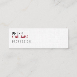 Minimalistische Visitenkarte für jeden Beruf