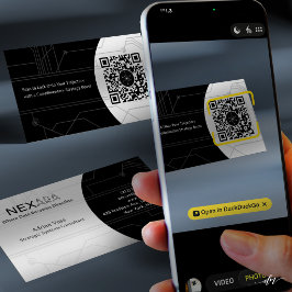 Minimalistische Visitenkarte für Networking