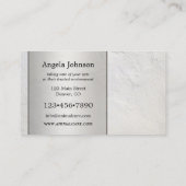 Minimalistische Visitenkarte für Personalisiertes  (Rückseite)