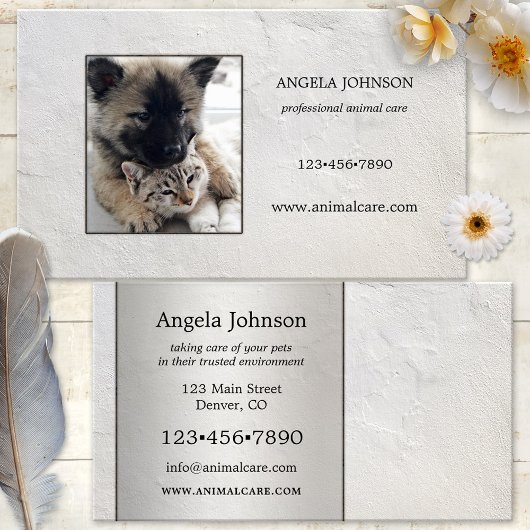 Minimalistische Visitenkarte für Personalisiertes 