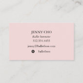 Minimalistische Visitenkarte für Regenbogenfarben (Rückseite)