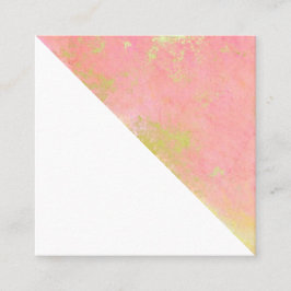 Minimalistische Visitenkarte für Rosa und Gold