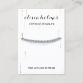 Minimalistische Visitenkarte für Weißdiamanten (Vorderseite)