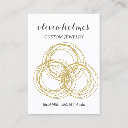 Minimalistische Visitenkarte für Weißdiamanten (Vorderseite)