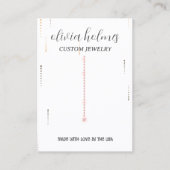 Minimalistische Visitenkarte für Weißdiamanten (Vorderseite)