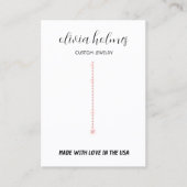 Minimalistische Visitenkarte für Weißdiamanten (Vorderseite)