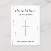 Minimalistische Visitenkarte für Weißdiamanten (Vorderseite)