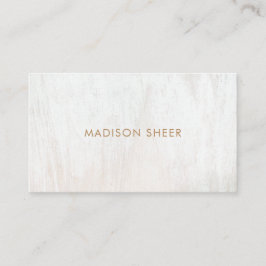 Minimalistische Visitenkarte für Weißes gereinigte