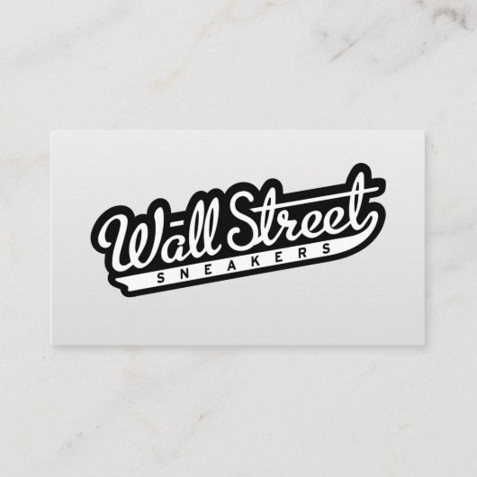 Minimalistische Visitenkarte für Weißwäsche (Rückseite)