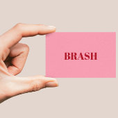 Minimalistische Visitenkarte in Rosa