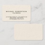 Minimalistische Visitenkarte mit abgerundeter Ecke (Vorne/Hinten)