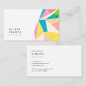 Minimalistische Visitenkarte mit abstraktem Muster (Vorne/Hinten)