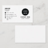 Minimalistische Visitenkarte mit benutzerdefiniert (Vorne/Hinten)