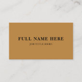 Minimalistische Visitenkarte mit Name, Titel und L (Vorderseite)