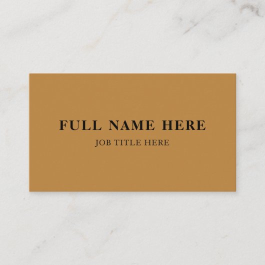 Minimalistische Visitenkarte mit Name, Titel und L (Vorderseite)