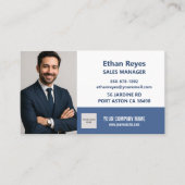 Minimalistische Visitenkarte QR-Code Social Medias (Vorderseite)