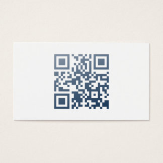 Minimalistische Visitenkarte (QR-Code und Name)