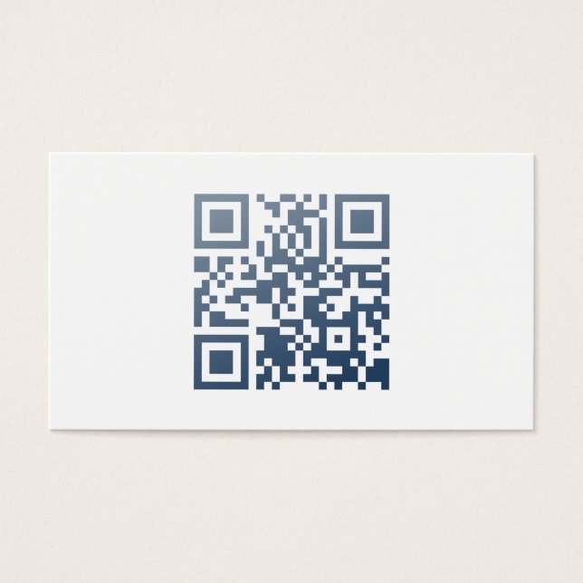Minimalistische Visitenkarte (QR-Code und Name) (Vorderseite)