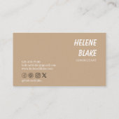 Minimalistische Visitenkarte - Sauberes und modern (Rückseite)