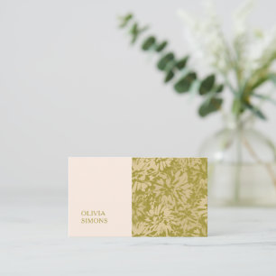 Minimalistische Visitenkarten im boho-blumigen Sti Visitenkarte