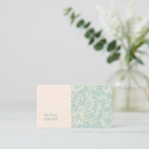 Minimalistische Visitenkarten im boho-blumigen Sti Visitenkarte