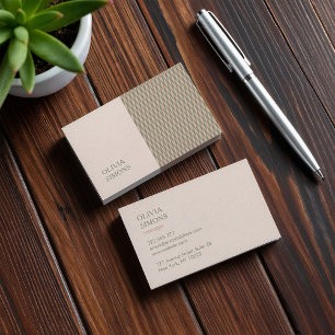 Minimalistische Visitenkarten im boho Stil. Visitenkarte