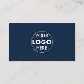 Minimalistische Visitenkarten | QR-Code und Logo | Visitenkarte (Rückseite)