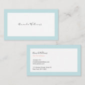 Minimalistische Visitenkarten Visitenkarte (Vorne/Hinten)