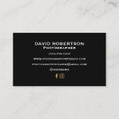 Minimalistische Visitenkarten Visitenkarte (Rückseite)