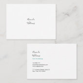 Minimalistische Visitenkarten Visitenkarte (Vorne/Hinten)