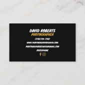 Minimalistische Visitenkarten Visitenkarte (Rückseite)