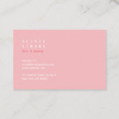 Minimalistische Visitenkarten Visitenkarte (Rückseite)