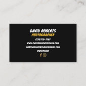 Minimalistische Visitenkarten Visitenkarte (Rückseite)