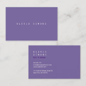 Minimalistische Visitenkarten Visitenkarte (Vorne/Hinten)