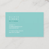 Minimalistische Visitenkarten Visitenkarte (Rückseite)