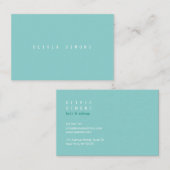 Minimalistische Visitenkarten Visitenkarte (Vorne/Hinten)