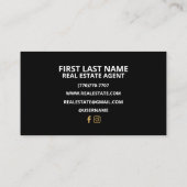 Minimalistische Visitenkarten Visitenkarte (Rückseite)